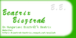 beatrix bisztrak business card